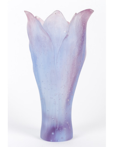 Daum 花瓶，法国，Patte de Verre，21 世纪。