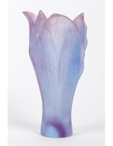 Daum 花瓶，法国，Patte de Verre，21 世纪。