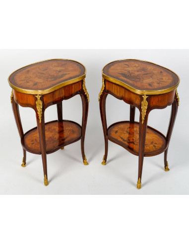 Pair of Louis XV style pedestal...