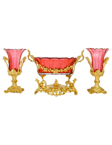 Napoleon III Crystal Bowl and Two...