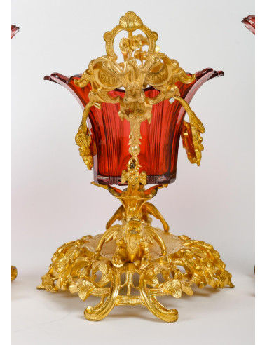 Napoleon III Crystal Bowl and Two...