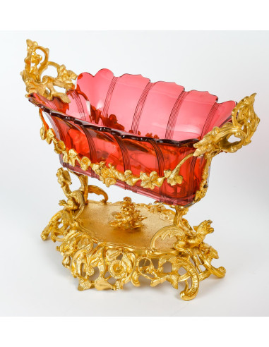 Napoleon III Crystal Bowl and Two...
