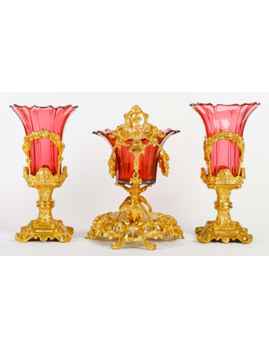 Napoleon III Crystal Bowl and Two...