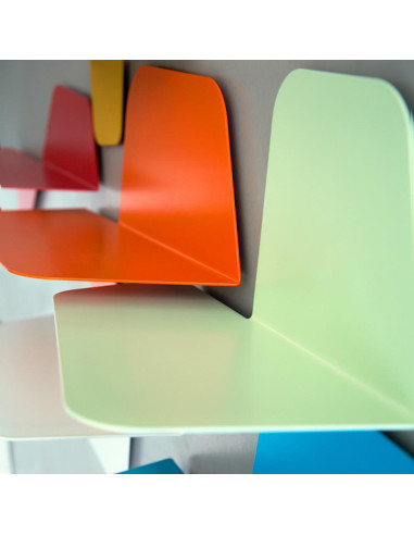 Color" small metal shelf.