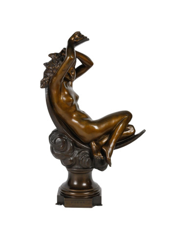 19th-century bronze sculpture of...