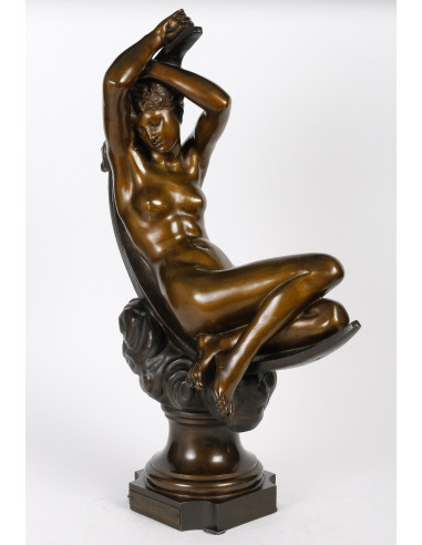 19th-century bronze sculpture of...