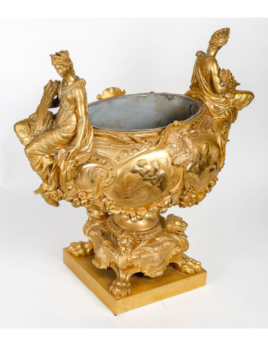 19 世纪鎏金青铜花园，拿破仑三世时期，Grande Décoration。