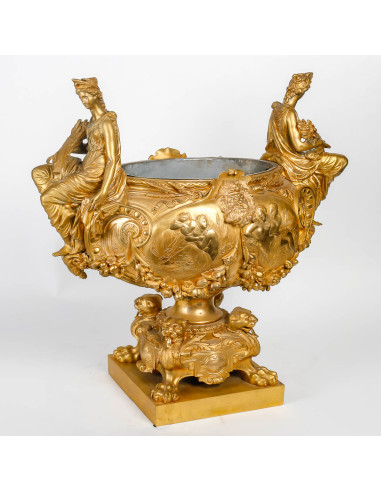 19 世纪鎏金青铜花园，拿破仑三世时期，Grande Décoration。