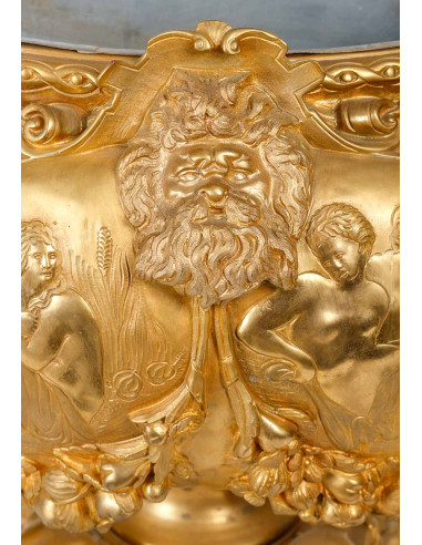 19 世纪鎏金青铜花园，拿破仑三世时期，Grande Décoration。