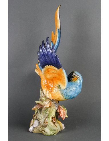 20th century Porcelain Parrot sculpture.