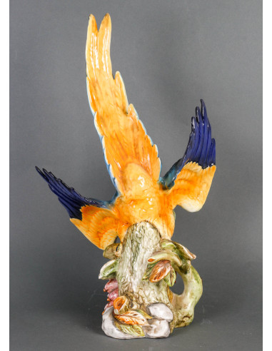 20th century Porcelain Parrot sculpture.