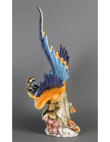 20th century Porcelain Parrot sculpture.