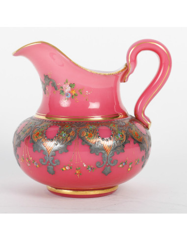 Serviço de Opalina Branca e Rosa...