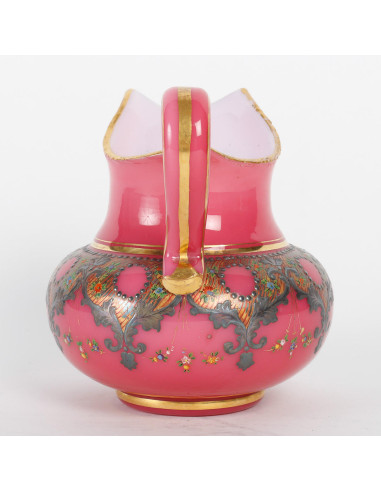 金银珐琅白色和玫瑰乳白餐具，19 世纪。