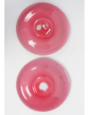 Serviço de Opalina Branca e Rosa...