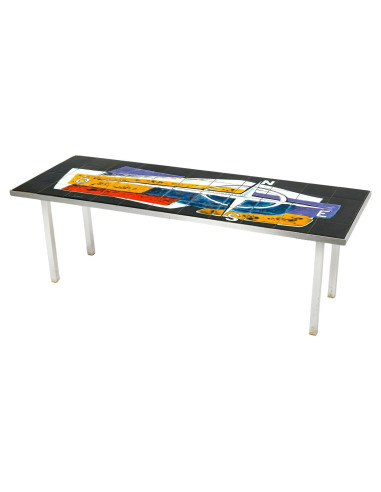 1970s Ceramic Tile Coffee Table by...