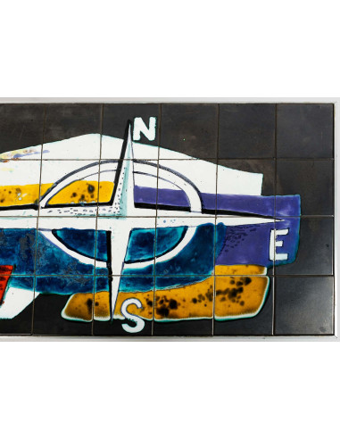1970s Ceramic Tile Coffee Table by...