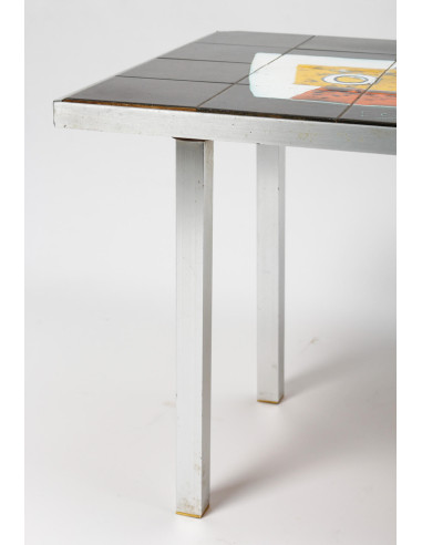 1970s Ceramic Tile Coffee Table by...