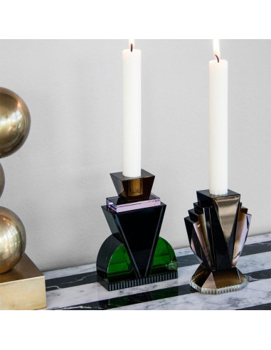 Large crystal candlestick, ENS model,...