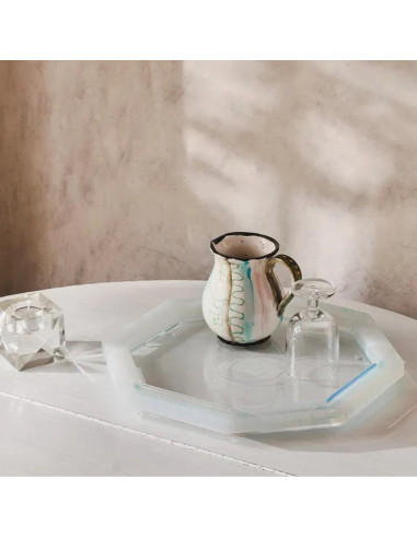 Octagonal crystal tray, CHE model,...