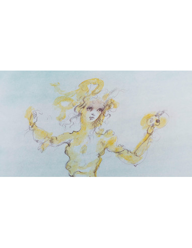 莱奥诺尔-菲尼（Léonor Fini）的石版画，20 世纪。
