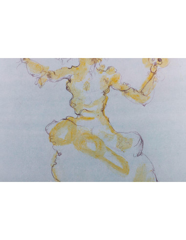 莱奥诺尔-菲尼（Léonor Fini）的石版画，20 世纪。