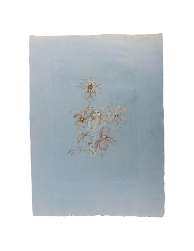 莱奥诺尔-菲尼（Léonor Fini）的石版画，20 世纪。