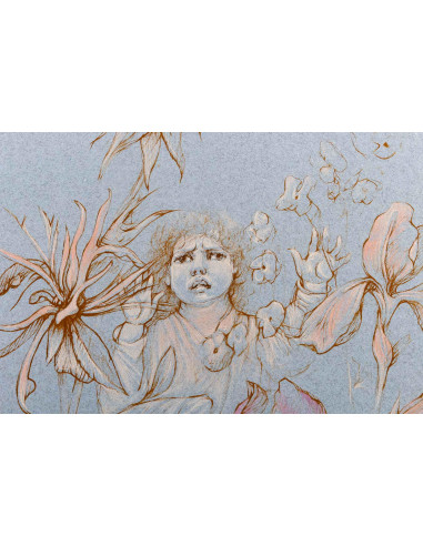 莱奥诺尔-菲尼（Léonor Fini）的石版画，20 世纪。