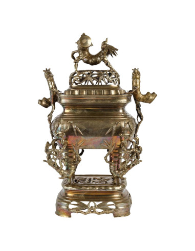 Chinese bronze perfume burner, 20th...