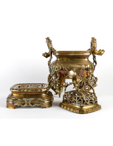 Chinese bronze perfume burner, 20th...