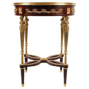 Mesa con pedestal de época...