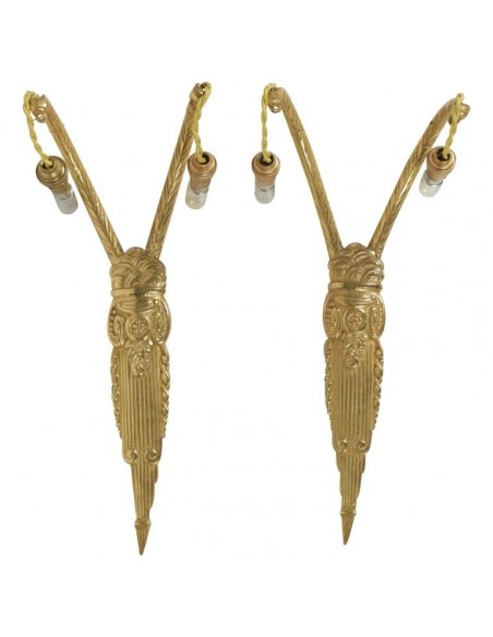 Paire d'appliques années 30 art déco
