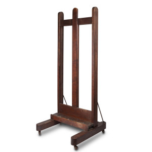 Painter's easel on castors,... 2