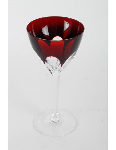 波西米亚切割水晶杯，20 世纪。