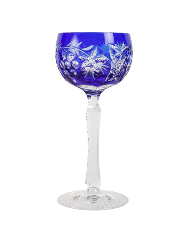波西米亚切割水晶杯，20 世纪。