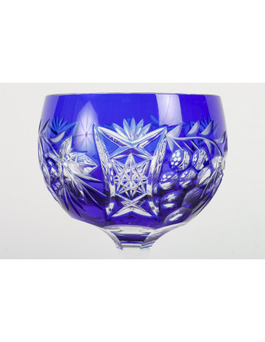 波西米亚切割水晶杯，20 世纪。