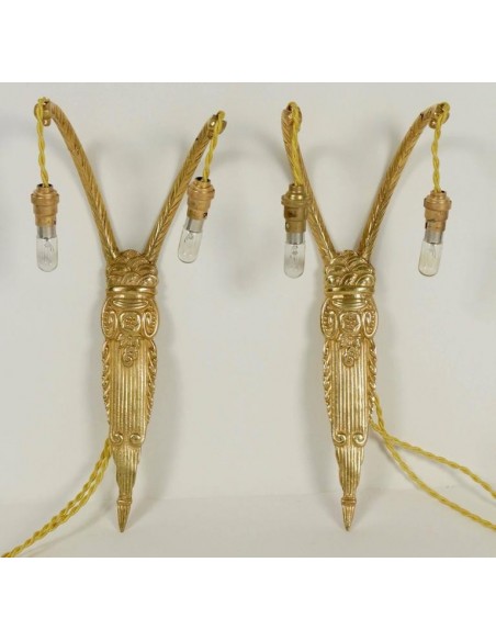 Paire d'appliques années 30 art déco