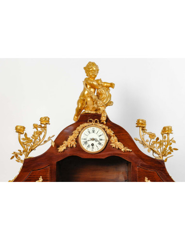 红木、乌金和青铜雕刻的罗格农书桌，Grande Décoration。