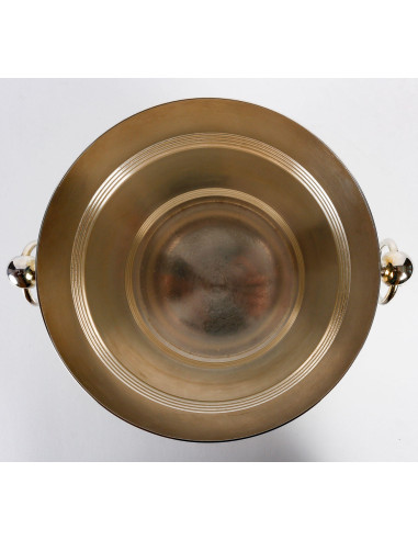 Silver-plated metal ice bucket by...