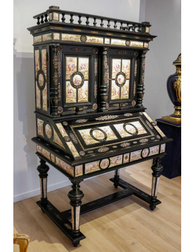 大型内阁，秘书，19 世纪奥地利作品。