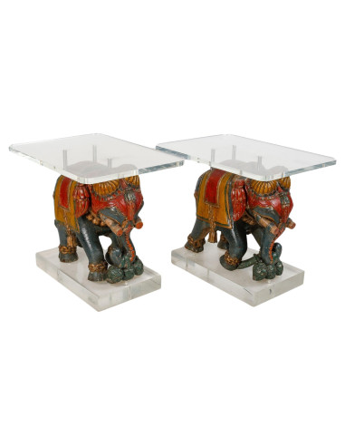 Pár postranních stolků Elephant.