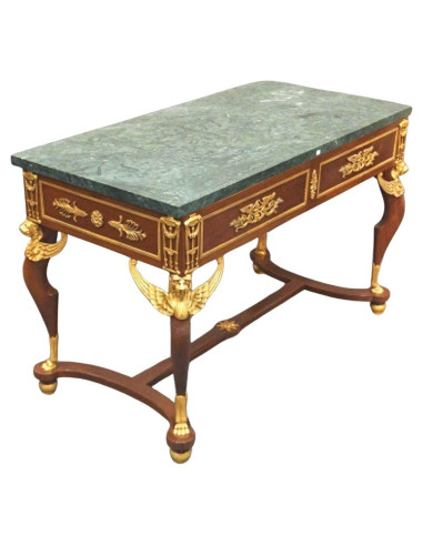 Mesa e secretária de estilo império...
