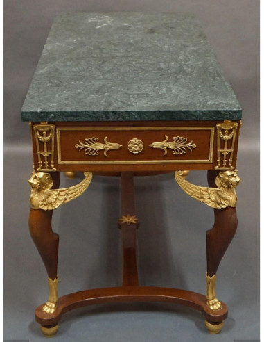 Mesa e secretária de estilo império...