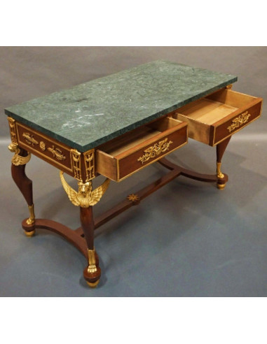 Mesa e secretária de estilo império...