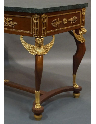 Mesa e secretária de estilo império...