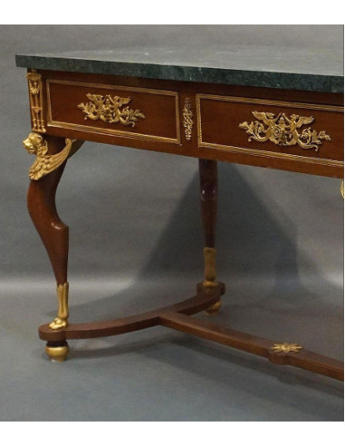 Mesa e secretária de estilo império...