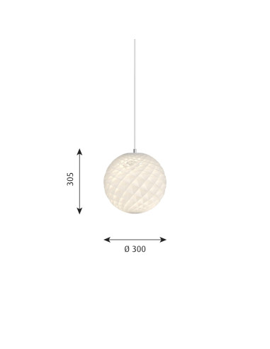 路易-波尔森的 Patere Rond D300 型吊灯。