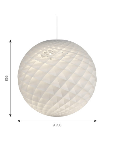 路易-波尔森的 Patere Rond D900 吊灯。