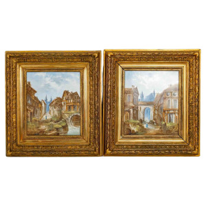 Pareja de cuadros, Pintura...