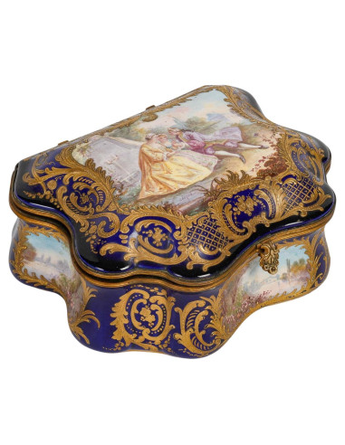 Caixa de porcelana de Sèvres, século...